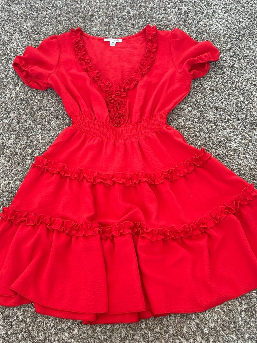 red babydoll dress